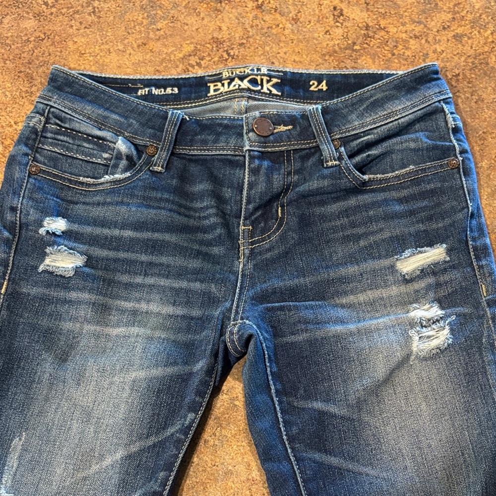 Women's Buckle Black Jeans